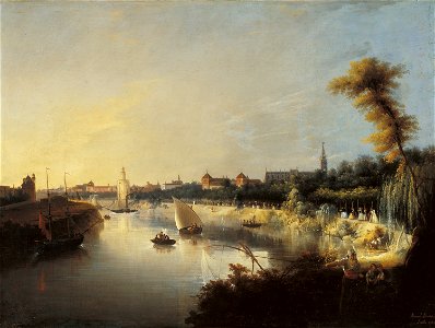 Manuel Barrón y Carrillo View of the River Guadalquivir 1854
