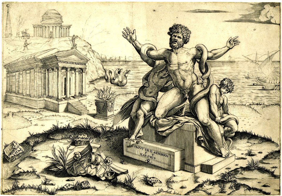 Marco da Ravenna - Ancient Bas-Reliefs, H,7.40