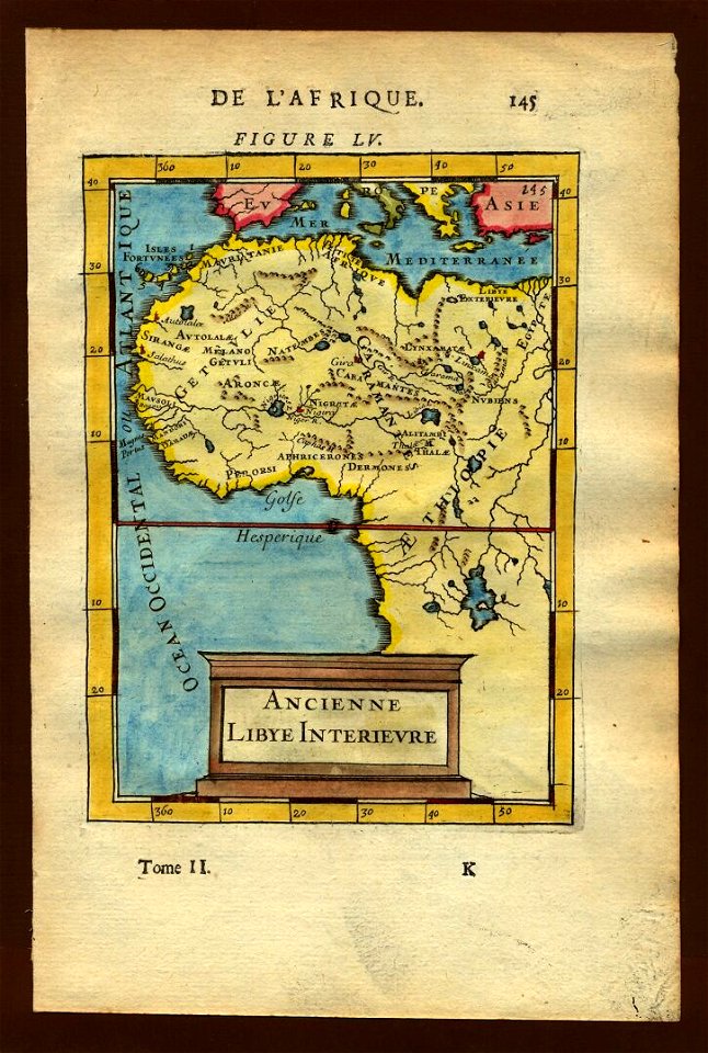 Map of ancient interior Libya, 1683