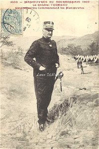 Manoeuvres du Bourbonnais 1909 - Le Général Trémeau, Généralissime commandant les Manoeuvres
