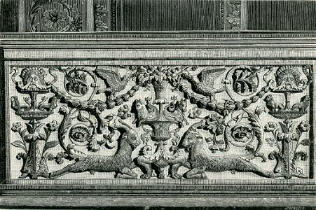 Mantova Basilica di Sant’Andrea dettagli del Pulpito