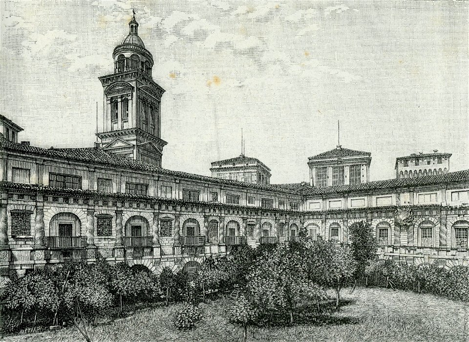 Mantova Palazzo Ducale il cortile