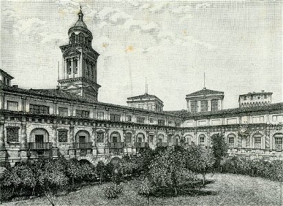 Mantova Palazzo Ducale il cortile
