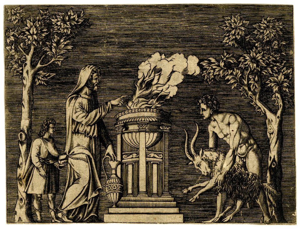 Marco da Ravenna - After - Ancient Bas-Reliefs, H,7.55