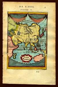 Map of Asia, 1683. Free illustration for personal and commercial use.