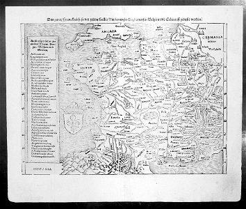 Map of France (1574). Free illustration for personal and commercial use.