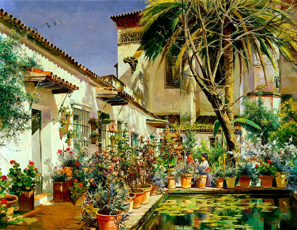 Manuel García Rodríguez First Atrium of Santa Paula Convent Seville