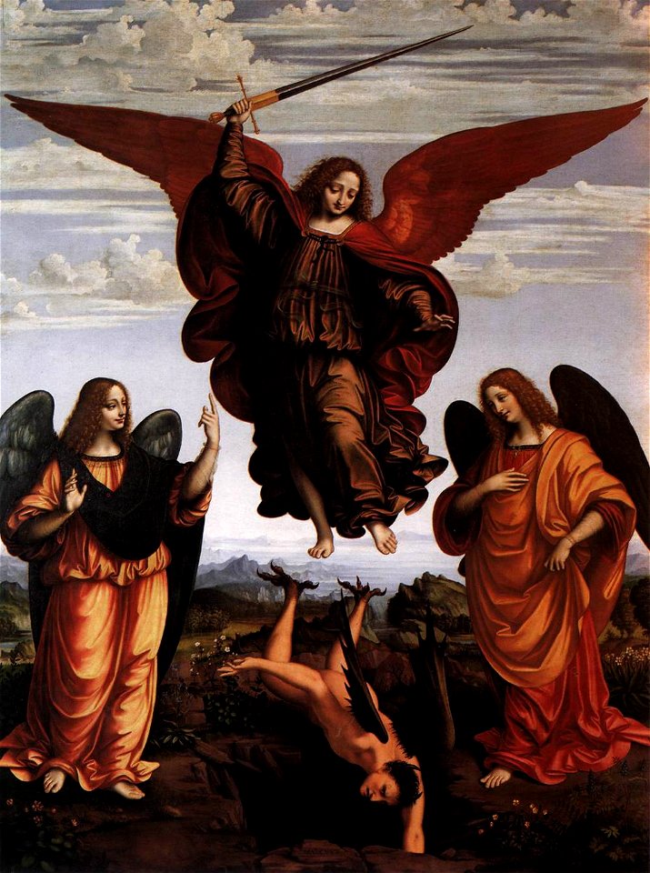 Marco d' Oggiono - The Three Archangels - WGA16632