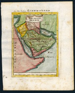 Map of ancient Arabia, 1700