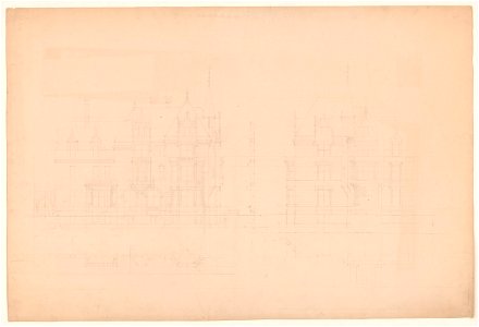 Mansion for William K. and Alva Vanderbilt, 660 Fifth Avenue, New York City). (Front and side elevations LCCN2017648597