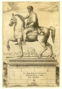 Marco Dente - Reiterstandbild des Marc Aurel, DG201737136