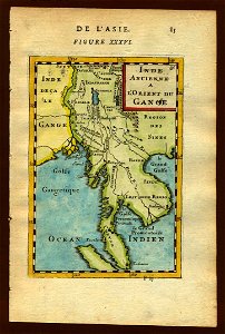 Map of ancient Southeast Asia, 1683. Free illustration for personal and commercial use.