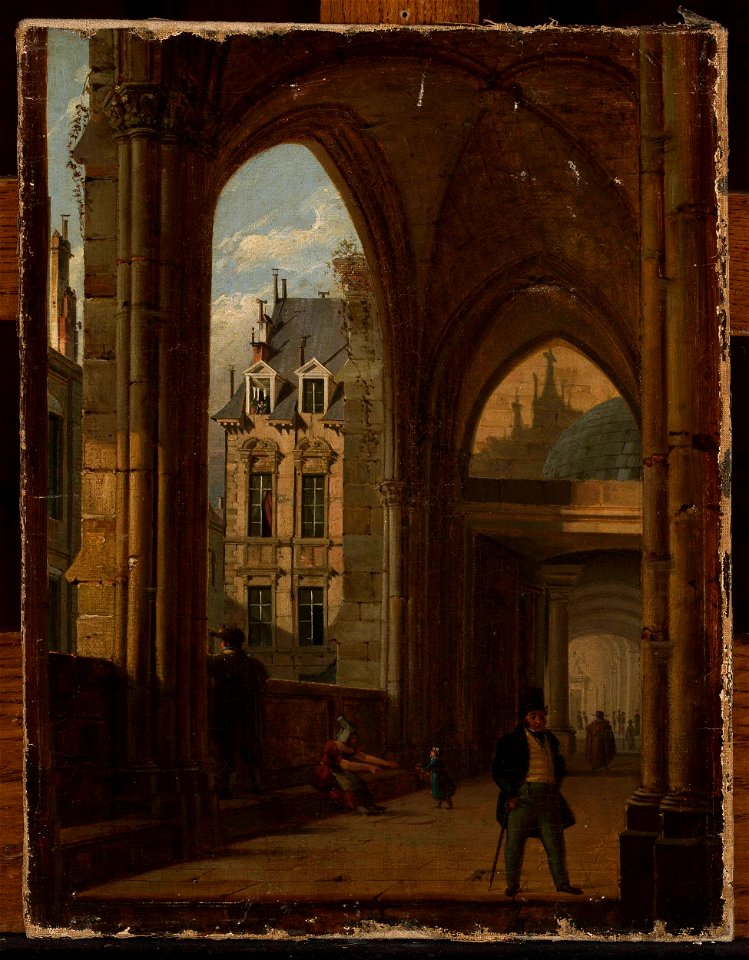 Marcin Zaleski - Arcades with the view of the city - MP 705 MNW - National Museum in Warsaw