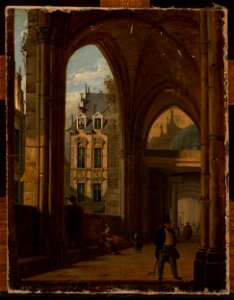 Marcin Zaleski - Arcades with the view of the city - MP 705 MNW - National Museum in Warsaw