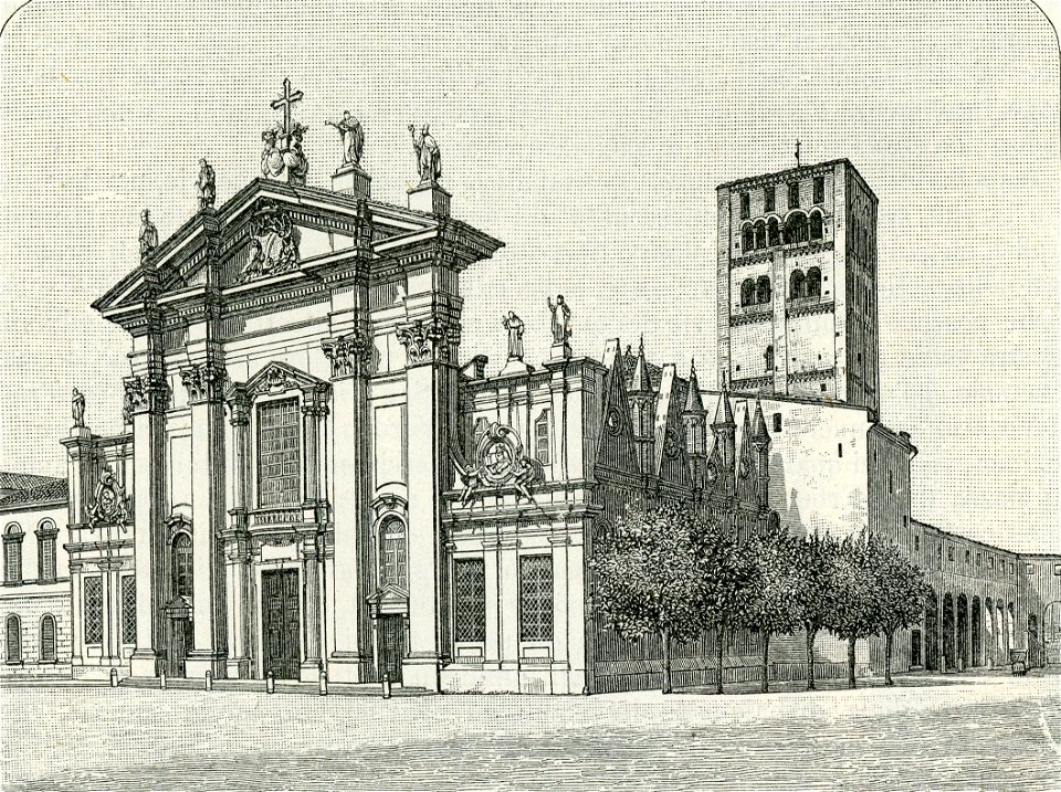Mantova facciata della Cattedrale