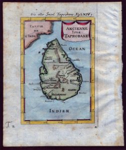 Map of ancient Ceylon, 1719
