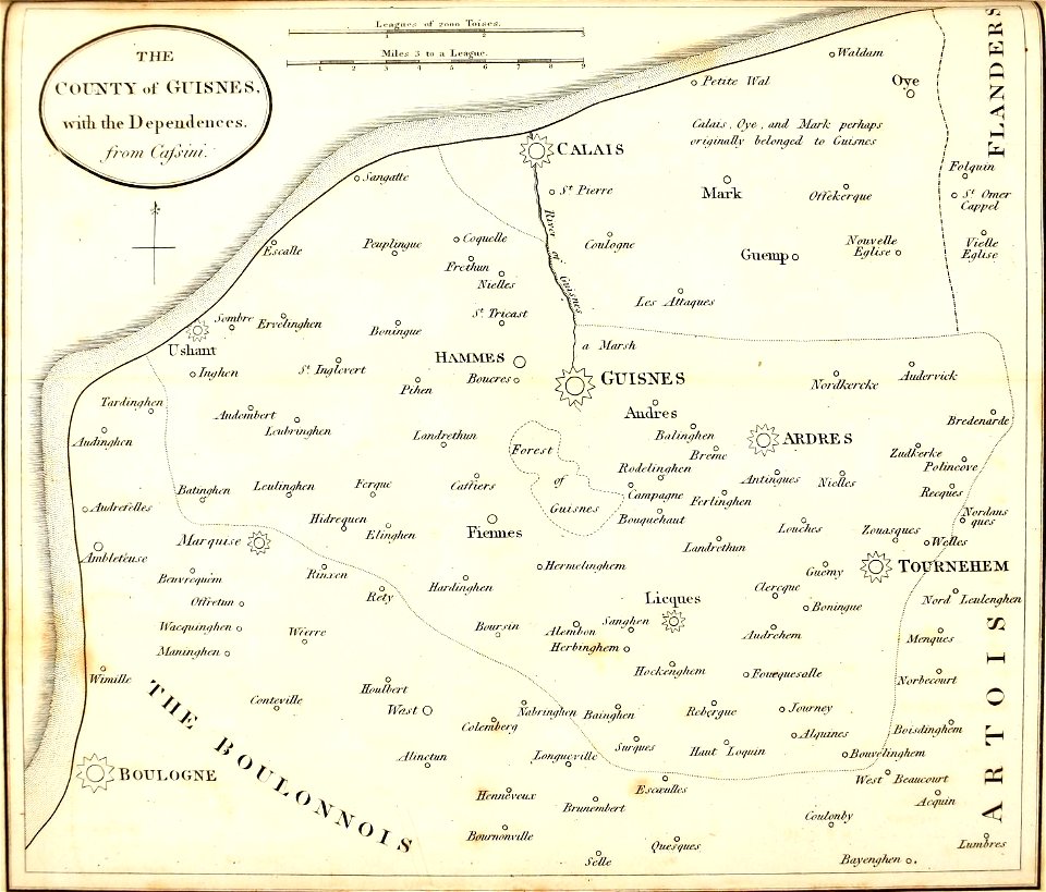 Map of County of Guines