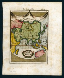 Map of Asia, 1700. Free illustration for personal and commercial use.