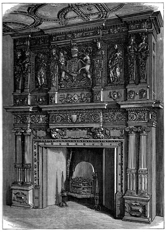 Mantlepiece in John Langton's House 1614, Bristol