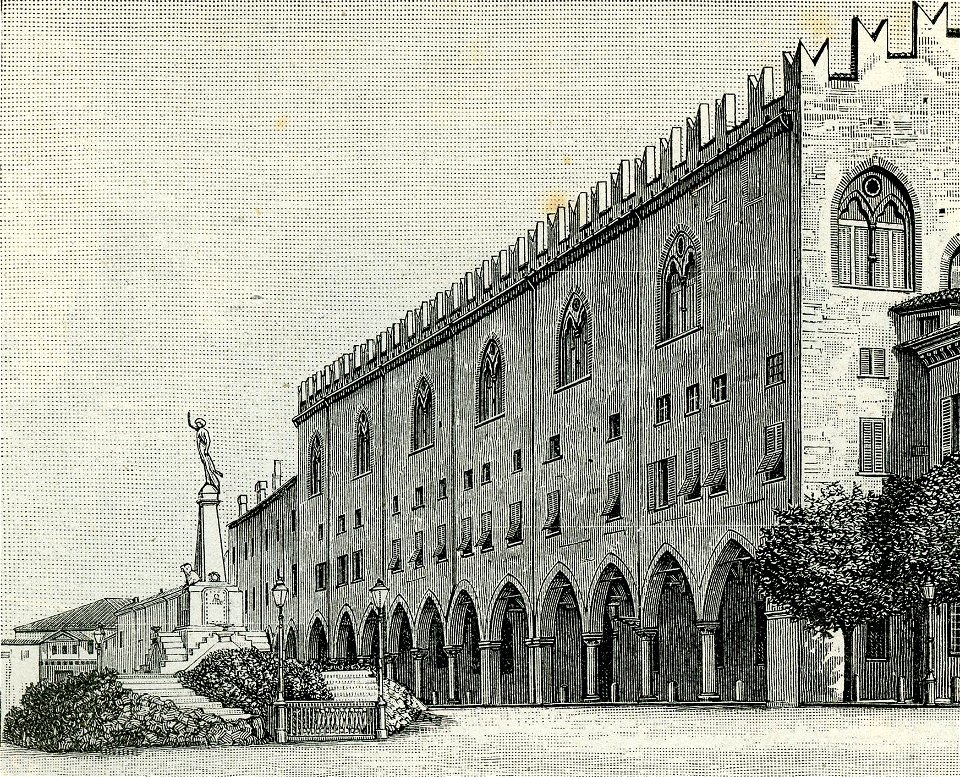 Mantova Palazzo Ducale e monumento ai Martiri di Belfiore