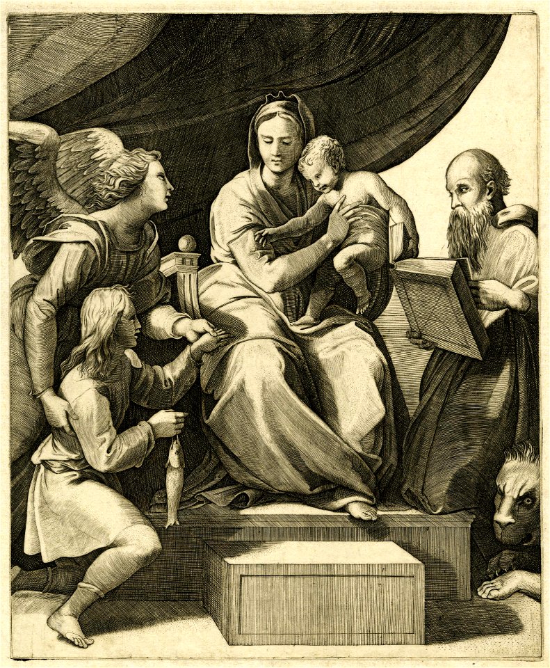 Marco da Ravenna - Attributed to - Madonna del Pesce, 1868,0822.31
