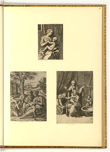 Marco Dente - Maria lactans; Maria mit Kind und Hll Anna und Elisabeth bei der Wiege; Maria bei Elisabeth, ItI2111