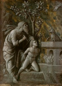 Mantegna, sacrificio di isacco. Free illustration for personal and commercial use.