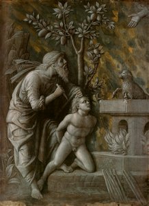Mantegna, sacrificio di isacco