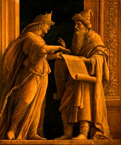 Andrea Mantegna - A Sibyl and a Prophet - Google Art Project. Free illustration for personal and commercial use.