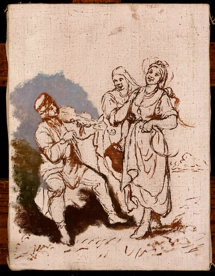 Marcin Kasiewicz - Genre scene, sketch - MP 2104 MNW - National Museum in Warsaw