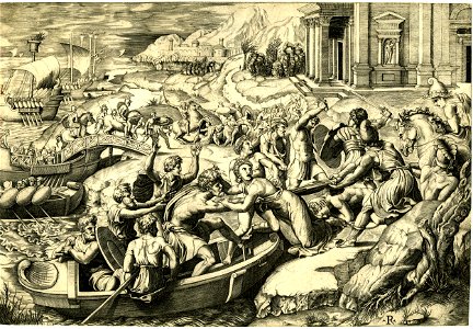 Marco da Ravenna - The Abduction of Helen, H,7.45