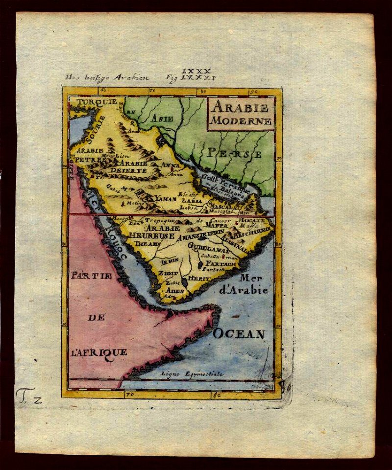 Map of Arabia, 1719