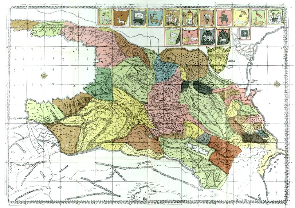 Map of Georgia by Prince Vakhushti Bagrationi.27