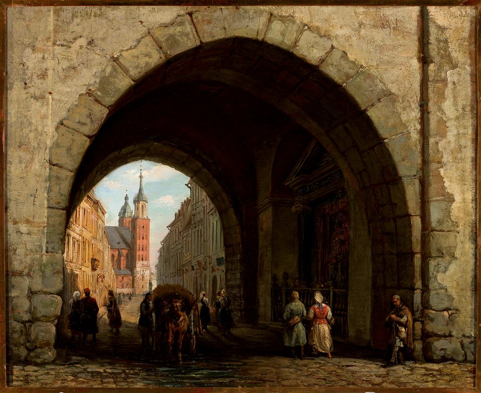 Marcin Zaleski - St. Florian’s Gate in Kraków - MP 712 - National Museum in Warsaw