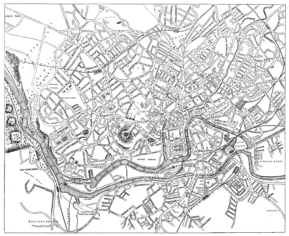 Map of Bristol 1882 - Free Stock Illustrations | Creazilla