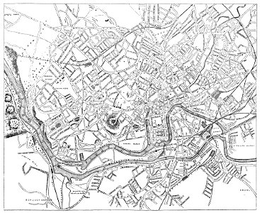 Map of Bristol 1882. Free illustration for personal and commercial use.