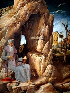 1449 Mantegna Der Heilige Hieronymus in der Wüste MASP anagoria