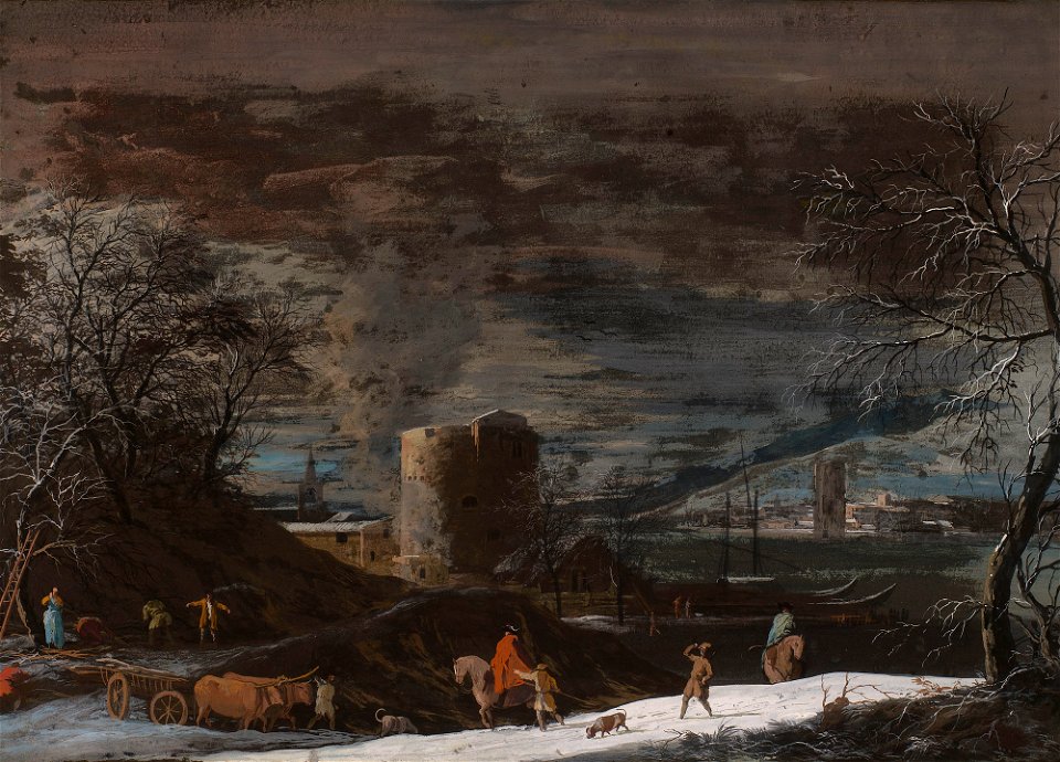 Marco Ricci (Belluno 1676-Venice 1730) - A Winter Landscape - RCIN 400582 - Royal Collection
