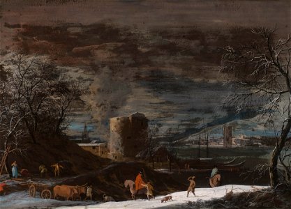Marco Ricci (Belluno 1676-Venice 1730) - A Winter Landscape - RCIN 400582 - Royal Collection