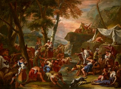 Marco Ricci (Belluno 1676-Venice 1730) - Moses and the Miracle of the Rock - RCIN 402899 - Royal Collection