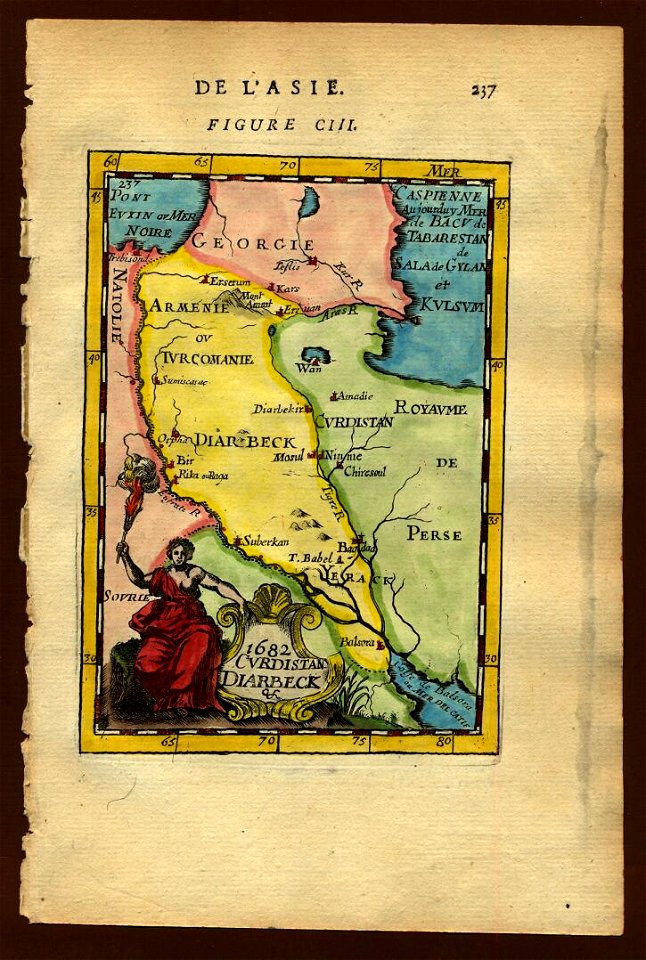 Map of Armenia, Description de L'Universe (Alain Manesson Mallet, 1683)