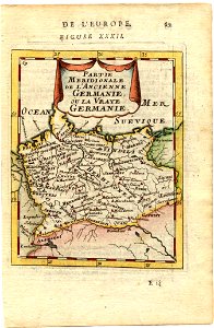 Map of ancient Germany, 1683