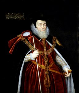 Marcus Gheeraerts the younger (1561-1562-1635-1636) (after) - William Cecil (1520–1598), 1st Baron Burghley - 1129109 - National Trust