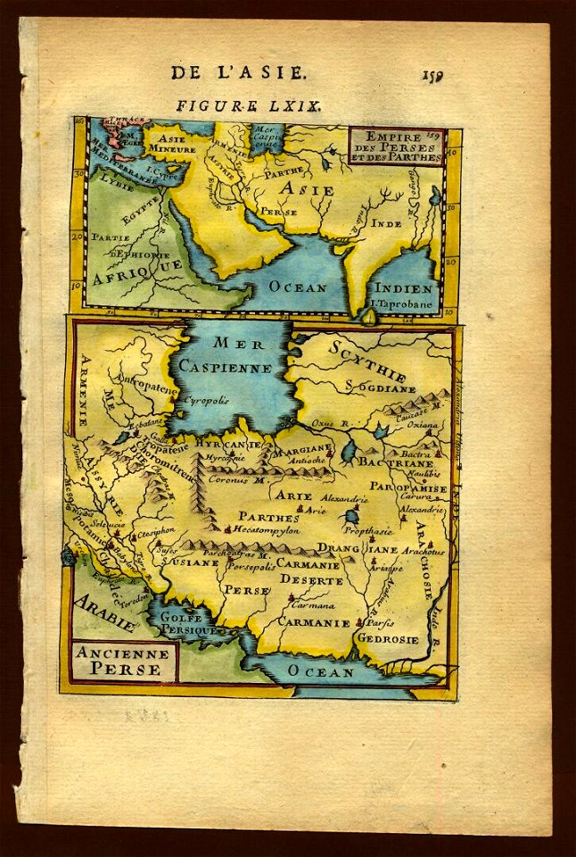 Map of ancient Persia, 1683