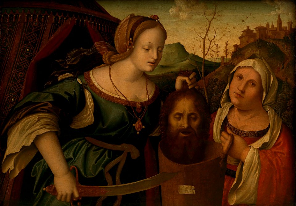 Marco Palmezzano (Forlì c. 1460-Forlì 1539) - Judith with the Head of Holofernes - RCIN 406042 - Royal Collection