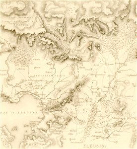 Map of Attica - Wordsworth Christopher - 1882