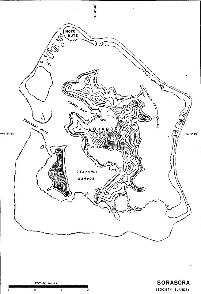 Map of Borabora