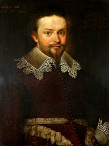 Marcus Gheeraerts the younger (1561-1562-1635-1636) - Portrait of an Unknown Gentleman, Aged 35, with the Motto 'Humilior melior' (possibly a member of th - 1151364 - National Trust