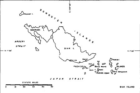 Map of Biak Island