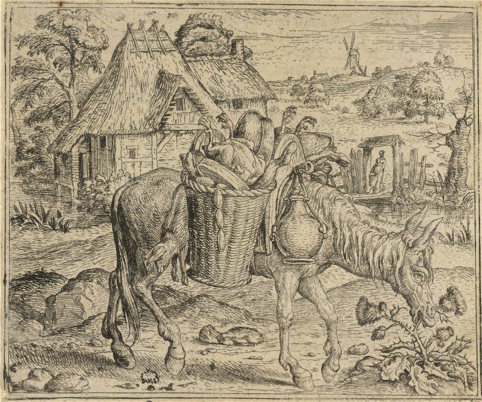 Marcus Gheeraerts I - The ass eating thistles